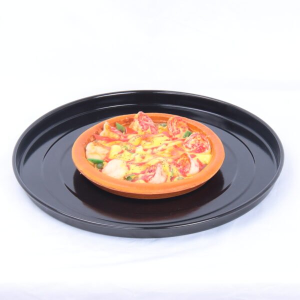 12 inch nonstick enamel coated pizza pan for oven & homemade pizza - Image 3