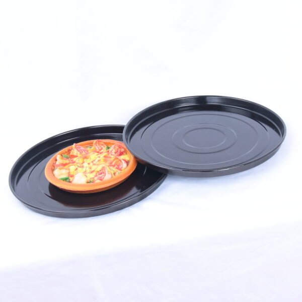 12 inch nonstick enamel coated pizza pan for oven & homemade pizza - Image 7