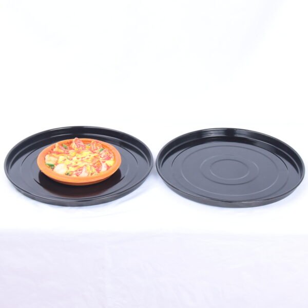 12 inch nonstick enamel coated pizza pan for oven & homemade pizza - Image 9
