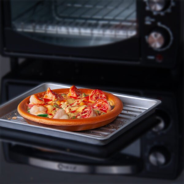 9L Compact Black Under Cabinet Toaster Oven For 4 Slices and 8“ Pizza - Image 5